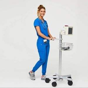 Figs royal blue scrub set